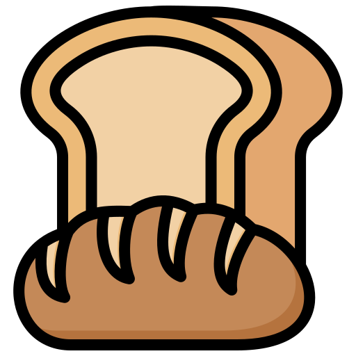 Illustration of a loaf of bread with a slice cut off on a white background

Icon from magnific.com