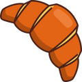 Cartoon croissant on a white background

Icon from flaticon.com