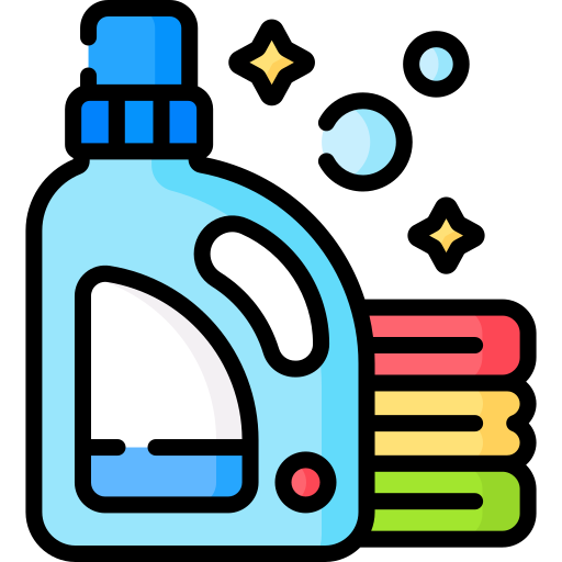Colorful icon of a laundry detergent bottle with stars and bubbles on a white background

Icon from flaticon.com