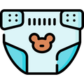 Diaper with a bear face design on a white background

Icon from flaticon.com