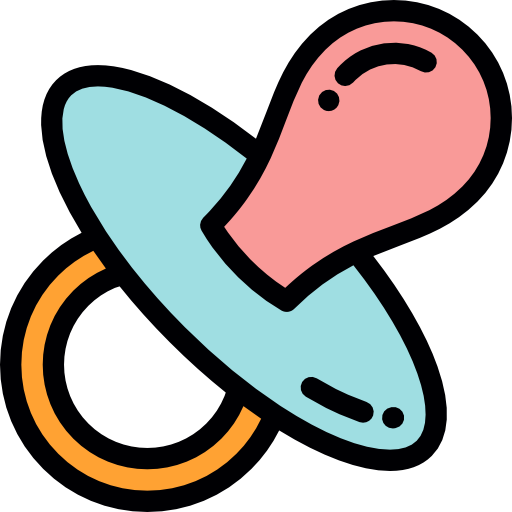 Colorful pacifier icon on a white background

Icon from flaticon.com