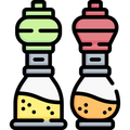 Seasoning, salt and pepper shakers cartoon

Icon from magnific.com