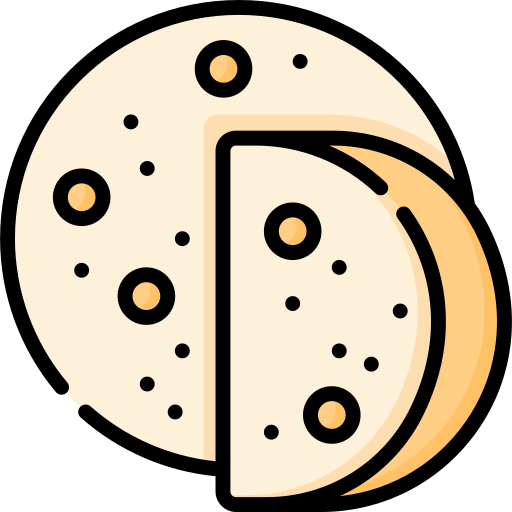 Illustration of tortillas with one slice folded in half

icon from flaticon.com